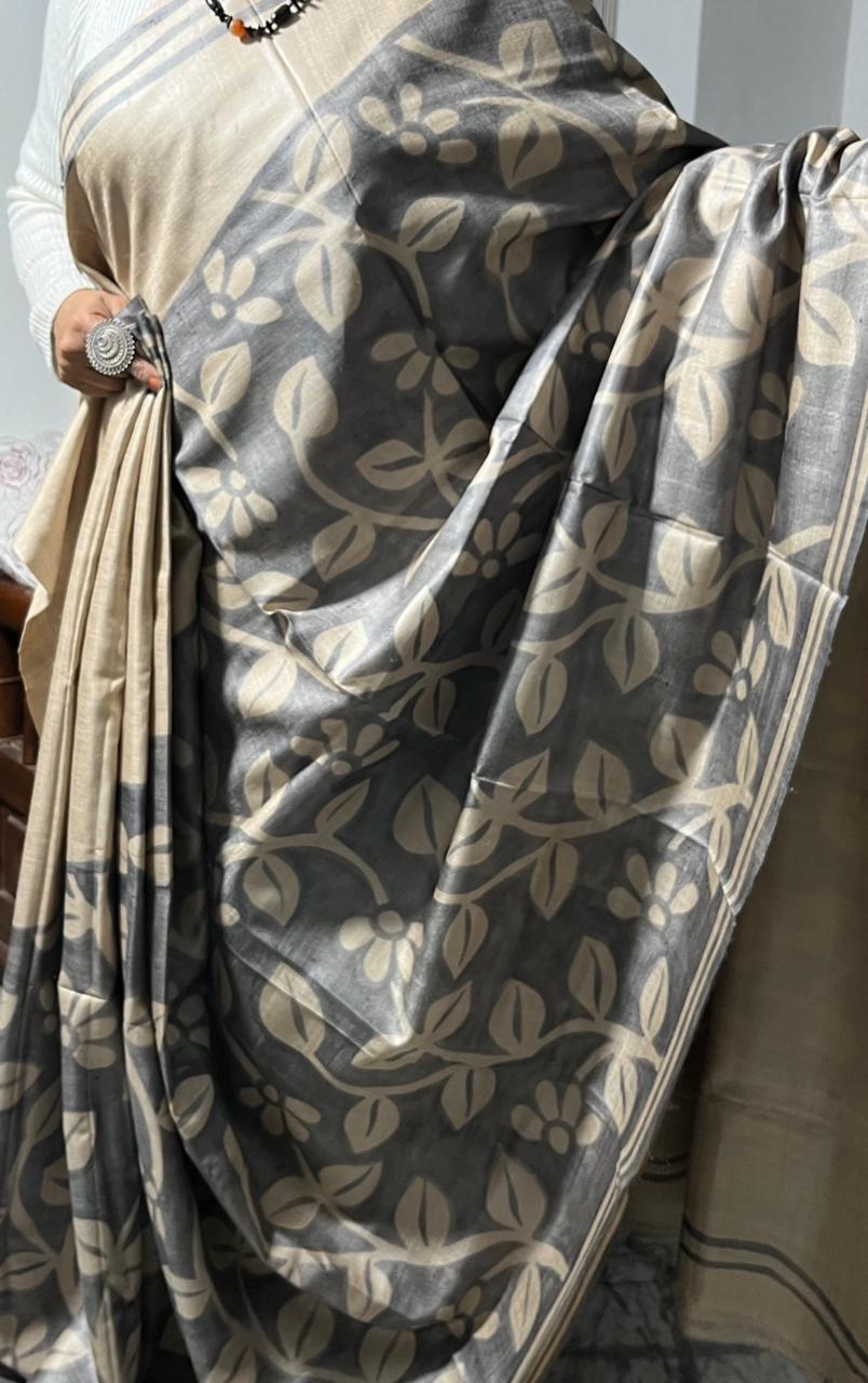 Handloom tussar Sarees