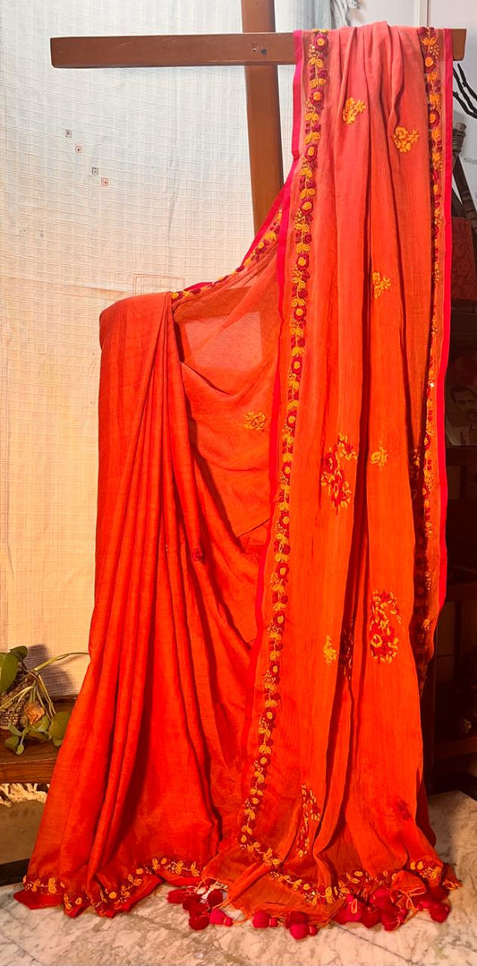 Embroidered  Pure Cotton Mulmuls
